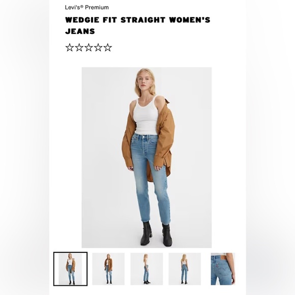 LEVIS wedgie jeans light wash - Picture 1 of 5